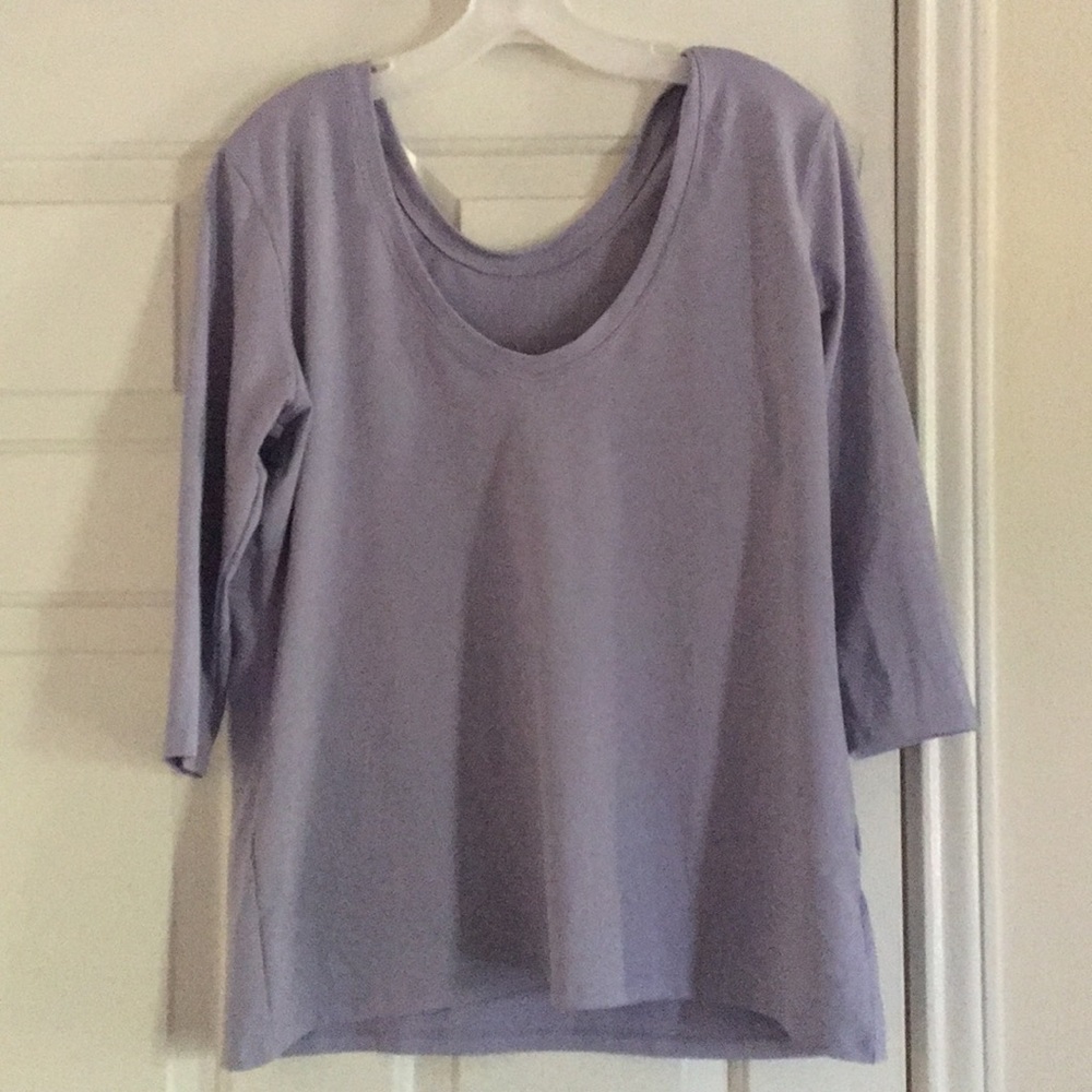 Lilac Fabletics workout top